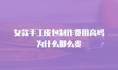 女款手工皮包制作费用高吗为什么那么贵