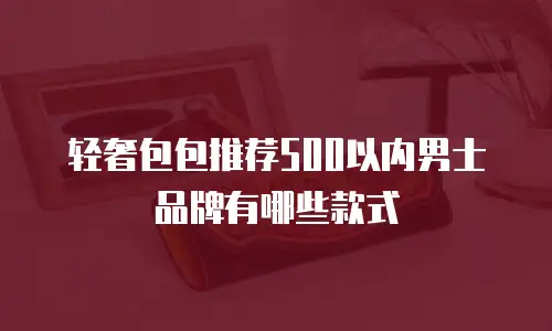 轻奢包包推荐500以内男士品牌有哪些款式