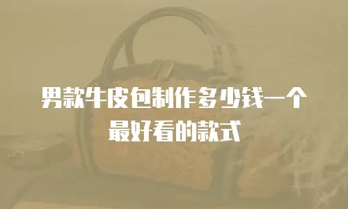 男款牛皮包制作多少钱一个最好看的款式