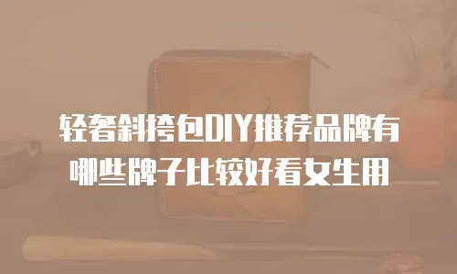 轻奢斜挎包DIY推荐品牌有哪些牌子比较好看女生用