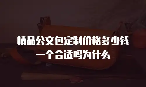 精品公文包定制价格多少钱一个合适吗为什么