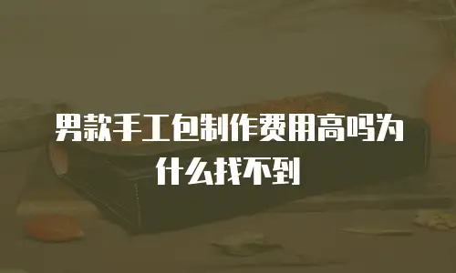 男款手工包制作费用高吗为什么找不到