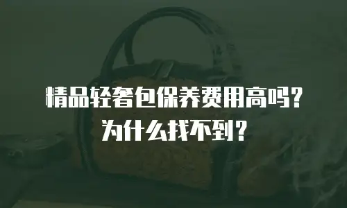 精品轻奢包保养费用高吗？为什么找不到？