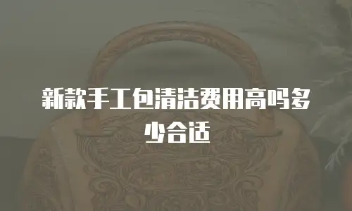 新款手工包清洁费用高吗多少合适