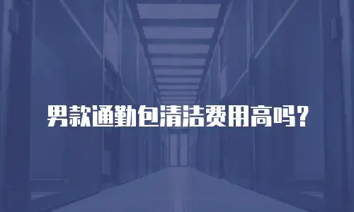 男款通勤包清洁费用高吗？