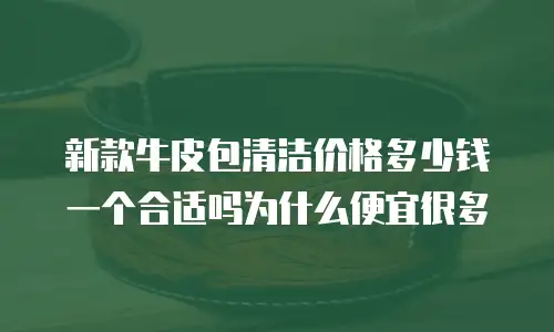 新款牛皮包清洁价格多少钱一个合适吗为什么便宜很多