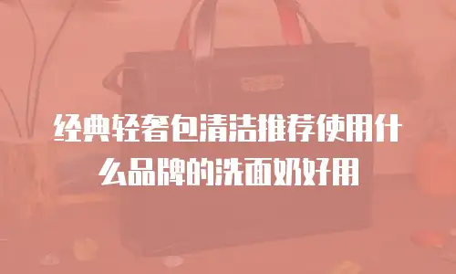 经典轻奢包清洁推荐使用什么品牌的洗面奶好用