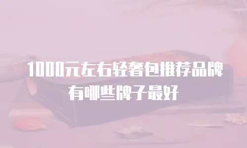1000元左右轻奢包推荐品牌有哪些牌子最好