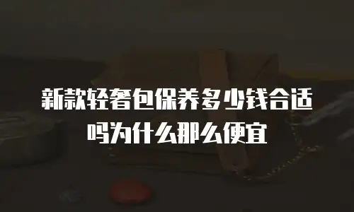 新款轻奢包保养多少钱合适吗为什么那么便宜