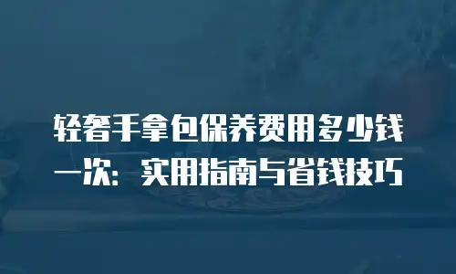 轻奢手拿包保养费用多少钱一次：实用指南与省钱技巧