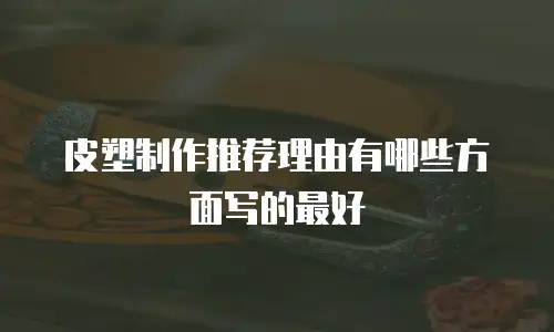 皮塑制作推荐理由有哪些方面写的最好