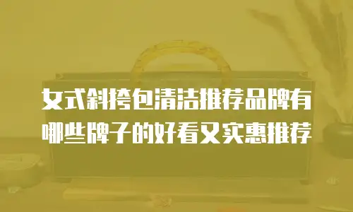 女式斜挎包清洁推荐品牌有哪些牌子的好看又实惠推荐