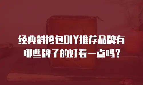 经典斜挎包DIY推荐品牌有哪些牌子的好看一点吗？