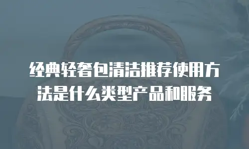 经典轻奢包清洁推荐使用方法是什么类型产品和服务