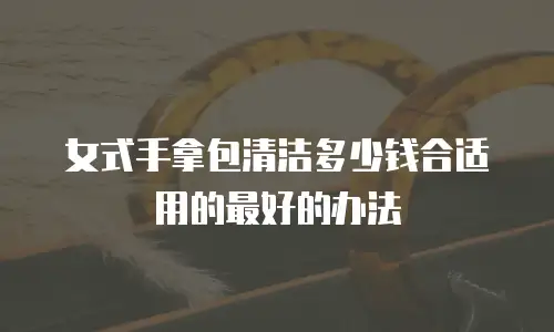 女式手拿包清洁多少钱合适用的最好的办法