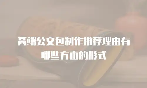 高端公文包制作推荐理由有哪些方面的形式