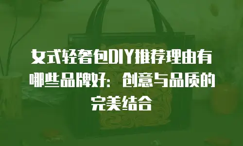 女式轻奢包DIY推荐理由有哪些品牌好：创意与品质的完美结合