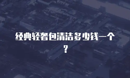 经典轻奢包清洁多少钱一个？