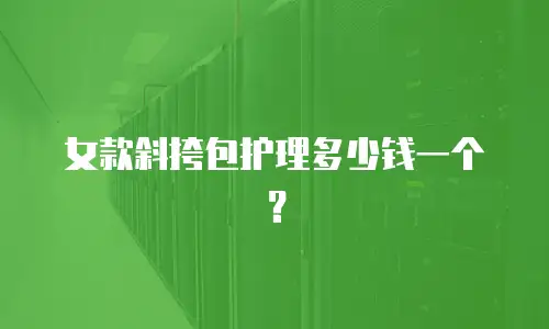 女款斜挎包护理多少钱一个？