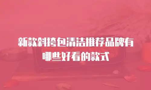 新款斜挎包清洁推荐品牌有哪些好看的款式