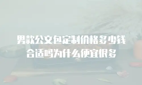 男款公文包定制价格多少钱合适吗为什么便宜很多