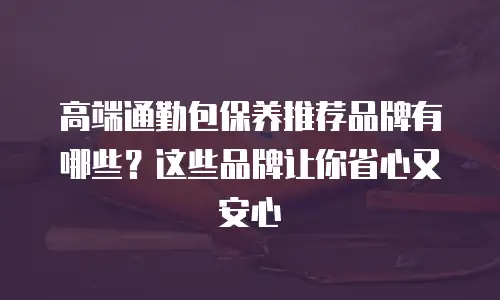 高端通勤包保养推荐品牌有哪些？这些品牌让你省心又安心