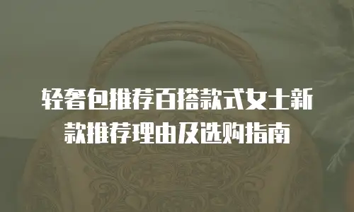 轻奢包推荐百搭款式女士新款推荐理由及选购指南