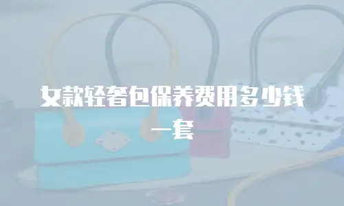 女款轻奢包保养费用多少钱一套