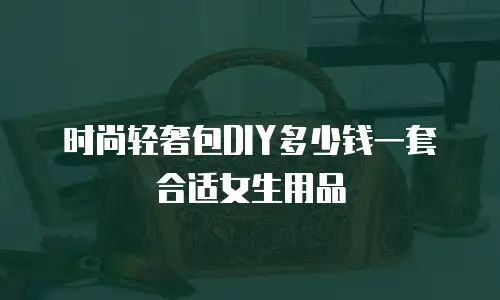 时尚轻奢包DIY多少钱一套合适女生用品