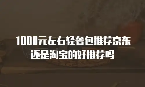 1000元左右轻奢包推荐京东还是淘宝的好推荐吗
