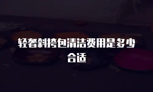 轻奢斜挎包清洁费用是多少合适
