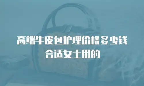 高端牛皮包护理价格多少钱合适女士用的