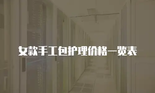 女款手工包护理价格一览表