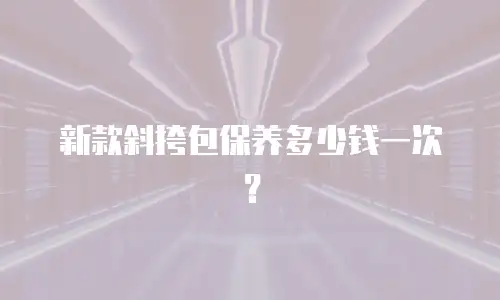 新款斜挎包保养多少钱一次？