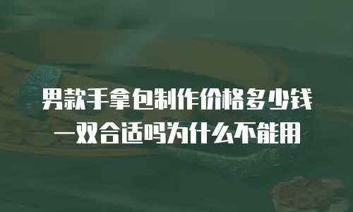 男款手拿包制作价格多少钱一双合适吗为什么不能用