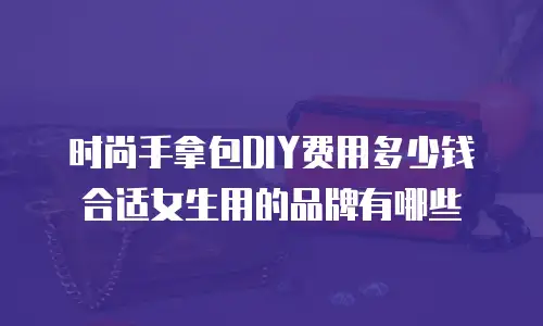 时尚手拿包DIY费用多少钱合适女生用的品牌有哪些