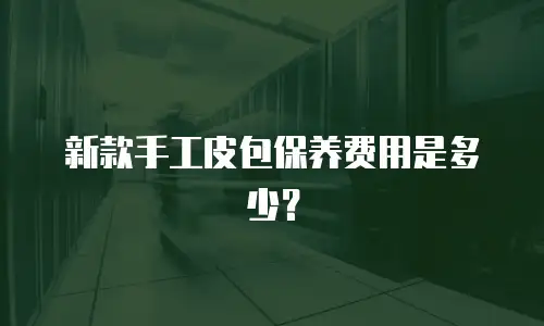 新款手工皮包保养费用是多少？