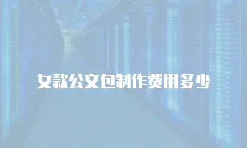 女款公文包制作费用多少