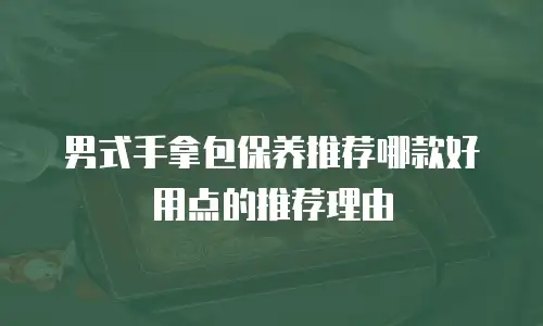 男式手拿包保养推荐哪款好用点的推荐理由