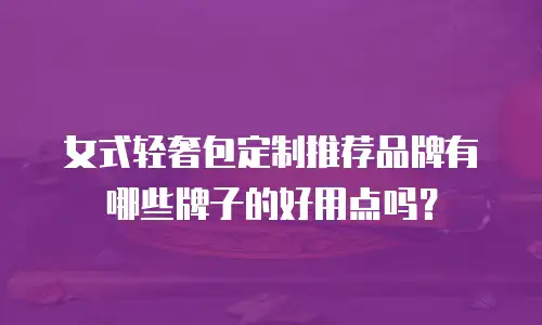 女式轻奢包定制推荐品牌有哪些牌子的好用点吗？