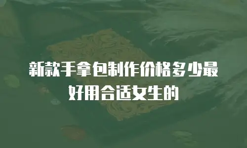 新款手拿包制作价格多少最好用合适女生的