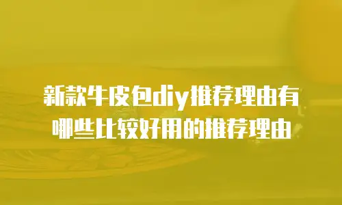新款牛皮包diy推荐理由有哪些比较好用的推荐理由