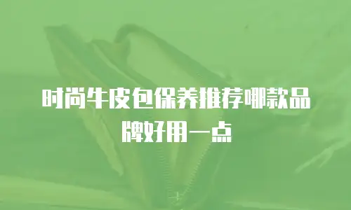 时尚牛皮包保养推荐哪款品牌好用一点