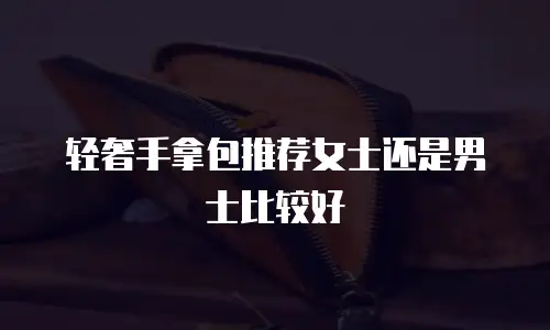轻奢手拿包推荐女士还是男士比较好
