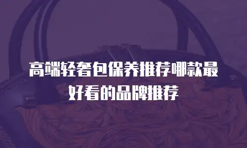 高端轻奢包保养推荐哪款最好看的品牌推荐