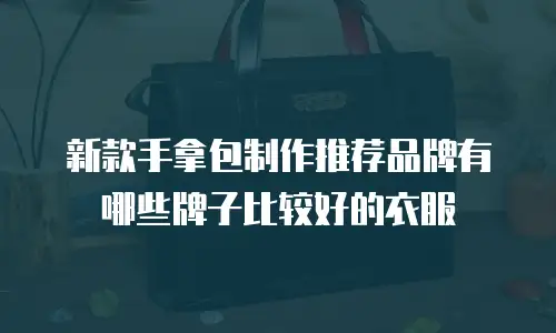 新款手拿包制作推荐品牌有哪些牌子比较好的衣服