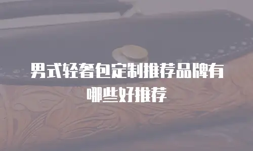 男式轻奢包定制推荐品牌有哪些好推荐