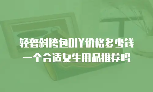 轻奢斜挎包DIY价格多少钱一个合适女生用品推荐吗