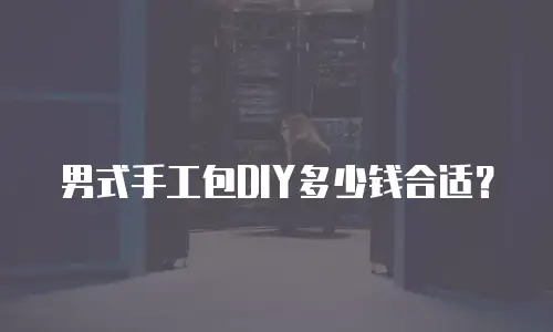 男式手工包DIY多少钱合适？