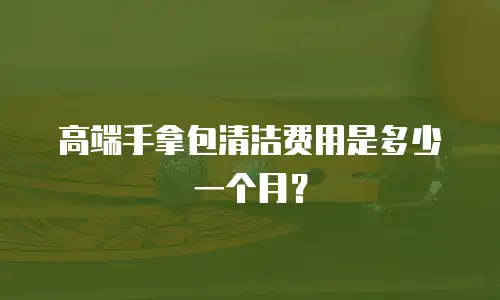 高端手拿包清洁费用是多少一个月？